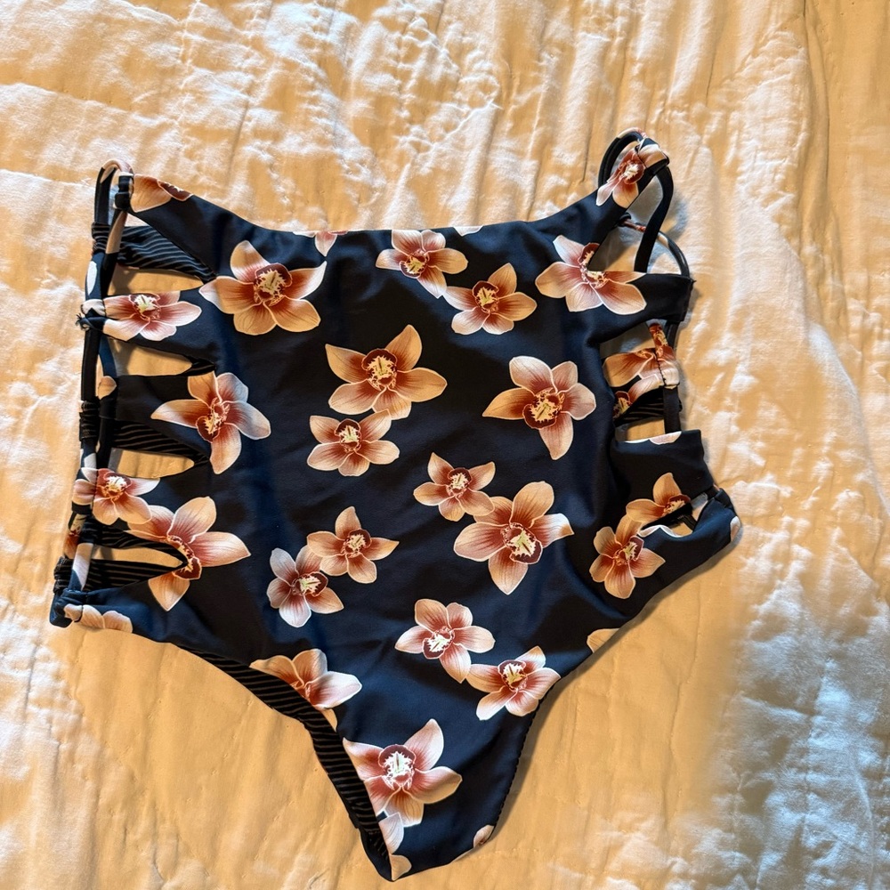 Acacia Swimwear Blue Floral Swimsuit